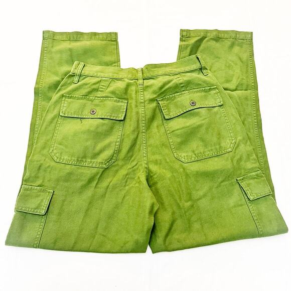 Madewell Green Straight Leg Cargo Utility Pants NK787 Size 28 NWT - Picture 5 of 9
